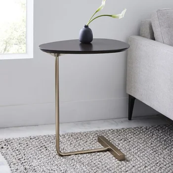 Овальный Журнальный столик Nordic Iron Art, Домашний Маленький Журнальный столик, Угловой столик в спальне, Прикроватный столик для чтения в гостиной