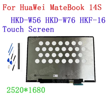 Для Huawei MateBook 14s Экран HKD-W76 HKD-W56 HKF-16 Дисплей IPS ЖК-дисплей в сборе Замена