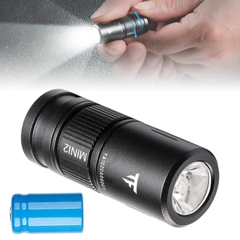 Мини-фонарики, портативный USB перезаряжаемый брелок-фонарик с литий-ионной батареей 10180, маленький, идеально подходит для кемпинга /пеших прогулок