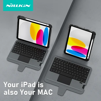 Чехол NILLKIN для iPad 10-го поколения, магнитный чехол для iPad 9-го поколения, чехол для клавиатуры Bluetooth 8-го 7-го поколения