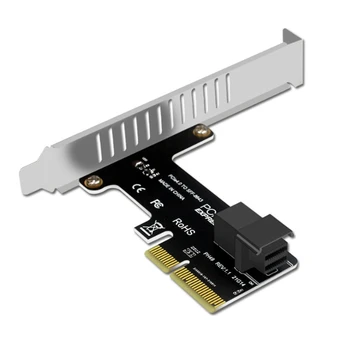 Карта адаптера SFF 8643 для PCIe 3.0 4X/8X с 2 портами U.2 для NVMe SSD Конвертер Карта расширения жесткого диска для настольных КОМПЬЮТЕРОВ
