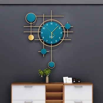 Легкие роскошные декоративные настенные часы для гостиной, модные креативные часы для дома, простая современная индивидуальность, настенные часы в скандинавском стиле