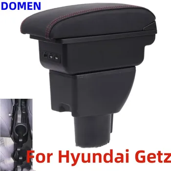 Для HYUNDAI Getz Подлокотник Для автомобиля Hyundai Getz Коробка для подлокотников Запчасти для модернизации специальный Центральный ящик для хранения автомобильных аксессуаров USB LED