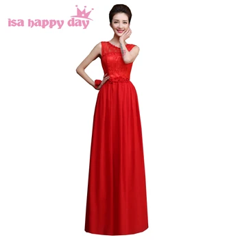 vestido longo de festa женское вечернее свадебное платье красного цвета длиной до пола, женское шифоновое вечернее платье 2020, вечернее платье H4234