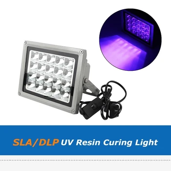 1шт 20 Вт/200 Вт 395нм, светодиодный светильник для отверждения УФ-смолы, лампа для отверждения смолы, Светочувствительные детали SLA DLP 3D-принтера
