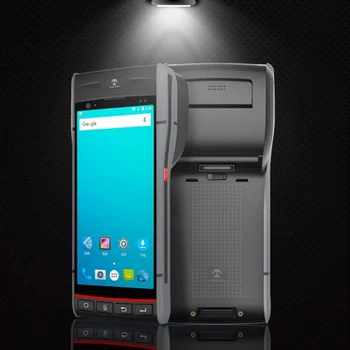 Android 8.1 PDA 1D 2D Сканер штрих-кода 4G Wifi BT Ручной Терминал PDA Сканер с Термопринтером Логистический склад S60