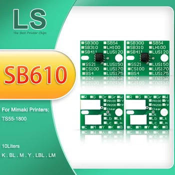 10литровый Чип картриджа SB610 Микросхема IC Для принтера Mimaki TS55-1800 TS55 Для Сублимации красителя Чернильный бак 10 кг Чипов SB610