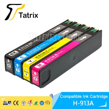 Совместимый струйный картридж Tatrix 913 913A Premium Color для HP 913A для принтера HP Pagewide 352dw 377dw Pro 477dw p55250dw