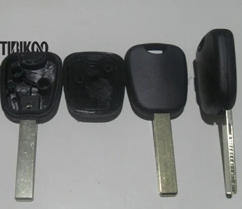 Корпус ключа-транспондера для Citroen C3 с чехлом для заготовок автомобильных ключей Groove HU83 Blade
