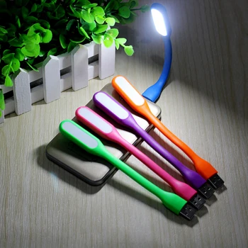 1шт мини-светодиодный USB-светильник книжная лампа Переносная Лампа для Чтения для Ноутбука Планшетный ПК Банк Питания Гибкий светодиодный ночник Лампа