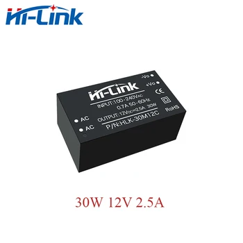 Бесплатная доставка, 5 шт./лот, HLK-30M12C, 12V 2.5A, преобразователь переменного тока в постоянный 85-264 В переменного тока, входной модуль питания HI Link