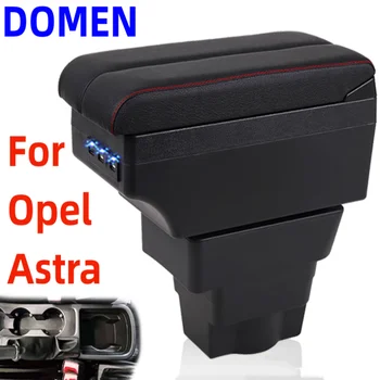 Для Opel Astra Коробка Подлокотника Детали интерьера Opel Astra Центральное Содержимое Автомобиля С Выдвижным Отверстием для Чашки Большое Пространство Двухслойный USB