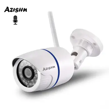 AZISHN 1080P 2.0MP Wifi IP-камера Аудио 24IR Видеонаблюдения Waterptoof HD Беспроводная Камера видеонаблюдения Со Слотом Для SD-карты XM530AI iCSee