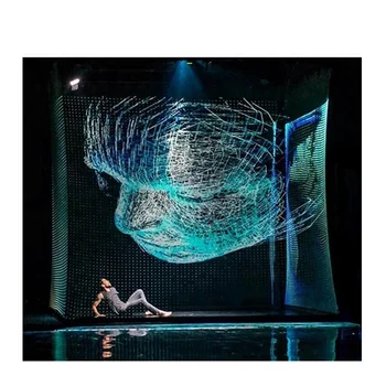 Голографический проекционный экран HD - это сценический художественный занавес, часто используемый в танцах и 3D-технологиях