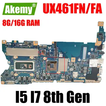 UX461F Материнская плата Для ASUS Zenbook Flip 14 UX461 UX461FN UX461FA Материнская плата ноутбука I5 I7 8-го поколения 8G/16G-RAM