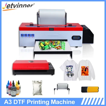 Принтер A3 DTF для EPSON L1800 R1390 DX5 с прямой теплопередачей, пленочный принтер для текстиля, машина для печати футболок