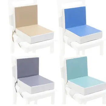 Горячая Детская обеденная подушка, Увеличенная подушка для стула с 2 ремнями безопасности, Регулируемый Съемный стульчик для кормления, подушка-бустер для стула, сиденье для стула