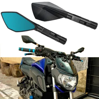 Аксессуары Для мотоциклов Алюминиевые Зеркала заднего вида Боковое зеркало для YAMAHA MT07 MT09 Для Honda CB650F Для Kawasaki Z900
