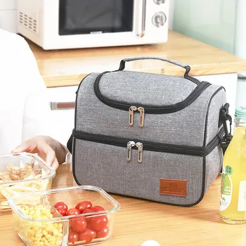 Однослойная/ прочная водонепроницаемая термосумка для ланча, портативная сумка-холодильник для пикника большой емкости, изолированная сумка-холодильник с плечевым ремнем