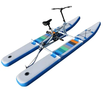 Лодки педали велосипеда воды одиночного морского цикла ПВК взрослой педали раздувные высококачественные для продажи дешевые понтонные лодки