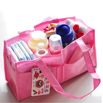 Новая горячая портативная многофункциональная сумка для рук Мумии, детская бутылочка, сумка для хранения подгузников, экологический нетканый материал, 7 отдельных мешков