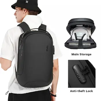 Деловой рюкзак Для мужчин, роскошные противоугонные водонепроницаемые школьные рюкзаки для ноутбуков, дорожная сумка с USB-зарядкой, Эстетичный дизайн рюкзака