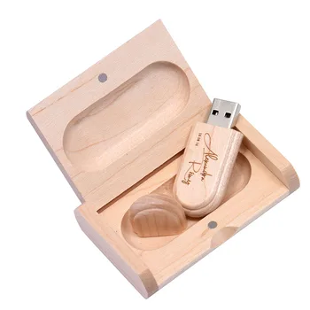 Деревянная Подарочная коробка-Раскладушка USB Флэш-накопители с лазерной Гравировкой, Флеш-накопитель Реальной емкости Memory Stick 64 ГБ/32 ГБ/16 ГБ/8G/4G U Диск