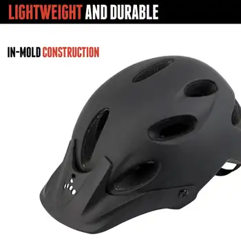 Черный стильный, прочный велосипедный шлем с сертификатом Eight Compass для езды на велосипеде по горам и дорогам, матовый черный