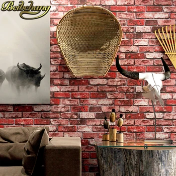 beibehang home decor кирпичный камень paperwall натуральный деревенский винтажный 3D эффект дизайнерские виниловые обои для фона гостиной