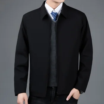 2023 Новое весеннее пальто, Брендовая деловая Повседневная куртка, мужские пальто, повседневная куртка, Мужские простые однотонные куртки, мужской блейзер