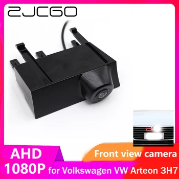 ZJCGO AHD CVBS 1080P 170 ° Парковочная камера с логотипом автомобиля и видом спереди для Volkswagen VW Arteon 3H7