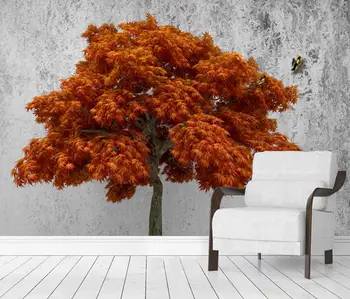 Фотообои на заказ 3D Обои для гостиной ТВ спальни Кабинета Обои с кленом и большим деревом Домашний декор 3D Фреска