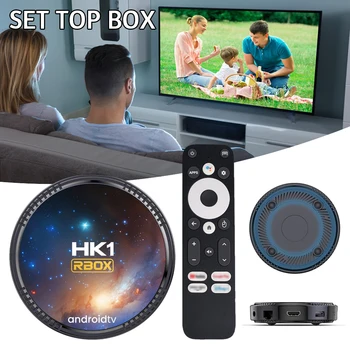 Голосовой Пульт дистанционного управления Smarts TV Box С Двухдиапазонным WIFI Многоцелевой Медиаплеер TV Box Для домашнего использования