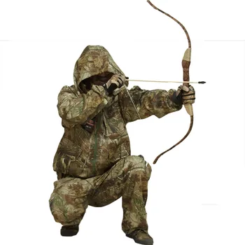 Весенне-осенняя рыбалка на открытом воздухе, мертвый лист дерева, очень большой бионический камуфляж, хлопковый мужской камуфляжный костюм с капюшоном, Охота, рыбалка
