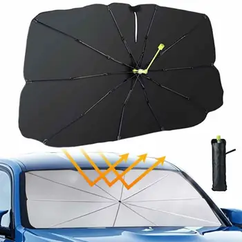 Солнцезащитный козырек на лобовое стекло автомобиля, складной летний козырек, зонт, защита от солнца, аксессуары для лобового стекла
