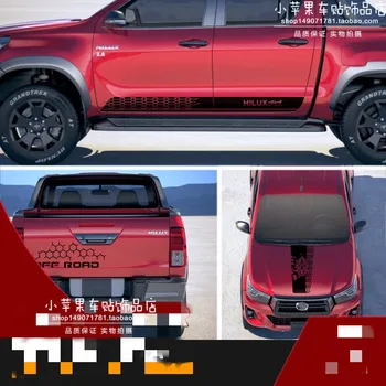 Автомобильная наклейка для Toyota Hilux, модификация заднего украшения капота, наклейка Hilux