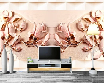 Beibehang Романтическая роза Современные 3D фотообои большой диван спальня ТВ фон настенная роспись 3D обои гостиная papel de parede