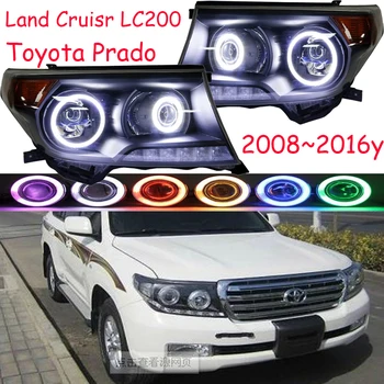 2008 ~ 2015г., автомобильный бампер, головной фонарь для Toyota Prado Land cruiser LC200, фары, автомобильные аксессуары, противотуманные фары для cruiser