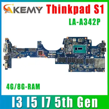 ZIPS3 LA-A342P Для Lenovo Yoga 12 Thinkpad S1 Материнская плата ноутбука с процессором i3 i5 i7 4G/8G-RAM Fru: 01AY504 00HT711 00HT713 00HT707