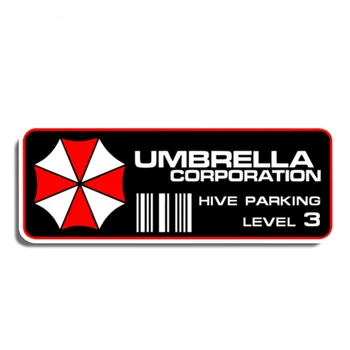 Забавная наклейка для Umbrella Corporation Hive Парковка 3-го уровня, водонепроницаемая наклейка с защитой от ультрафиолета, украшение для автомобиля, мотоцикла, ПВХ