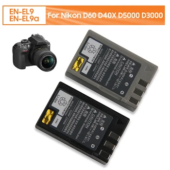 Аккумулятор для камеры EN-EL9 EN-EL9A для Nikon D60 D40X D5000 D3000