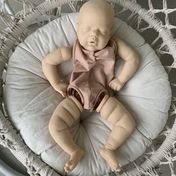 22-дюймовый комплект куклы-реборна Alexis Sleeping Baby Незаконченные неокрашенные детали куклы DIY с тканевым корпусом Bebe Reborn Kit