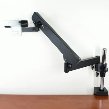 Шарнирный зажим для стойки, 76 мм Подставка для микроскопа, Регулируемый рычаг направления, Стереозумный Микроскоп, Аксессуары для тринокуляра