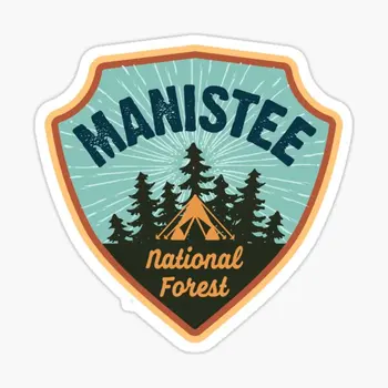 Manistee National Forest Shirt Iii, 5 шт., автомобильные наклейки для гостиной, фон, бампер, окно автомобиля, Настенные украшения, Забавное аниме