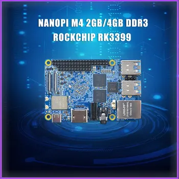 RK3399 плата разработки NanoPi M4 2GB/4GB eMMC модуль радиатора двухчастотный WiFi + Bluetooth 4.1 поддерживает Ubuntu Android