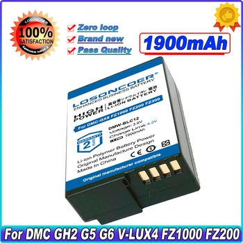 1900 мАч DMW-BLC12 Аккумулятор для Panasonic DMC GH2 G5 G6 G7 V-LUX4 DMC-GH2 FZ1000 FZ200 FZ300 Для Leica V-Lux 4 V-Lux (тип 114) Q