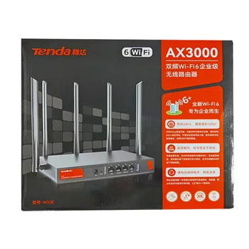 Двухдиапазонный Гигабитный Корпоративный беспроводной маршрутизатор Tenda W30E AX3000 Wifi6 Поддерживает 200 Устройств с частотой 1,7 ГГц 256 МБ, Четырехъядерный процессор Broadcom CUP