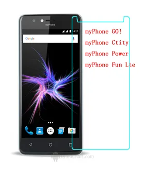 для закаленного стекла MyPhone Ctity Go Power Power 9H защитная пленка взрывозащищенный чехол для телефона для MyPhone Fun Lte