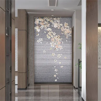 Индивидуальный дизайн настенной росписи colorul flower art стеклянная мозаичная плитка для реалистичного украшения стен