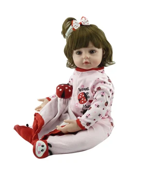 48 см Тканевый корпус, силиконовая кукла-Реборн, прекрасная принцесса, детские игрушки, подарок на День Рождения, Рождественский подарок для девочек Brinquedos